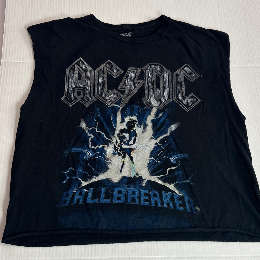 AC/DC Vintage “Ballbreaker” sleeveless graphic t-shirt U.S Tour 1996 Preowned‎